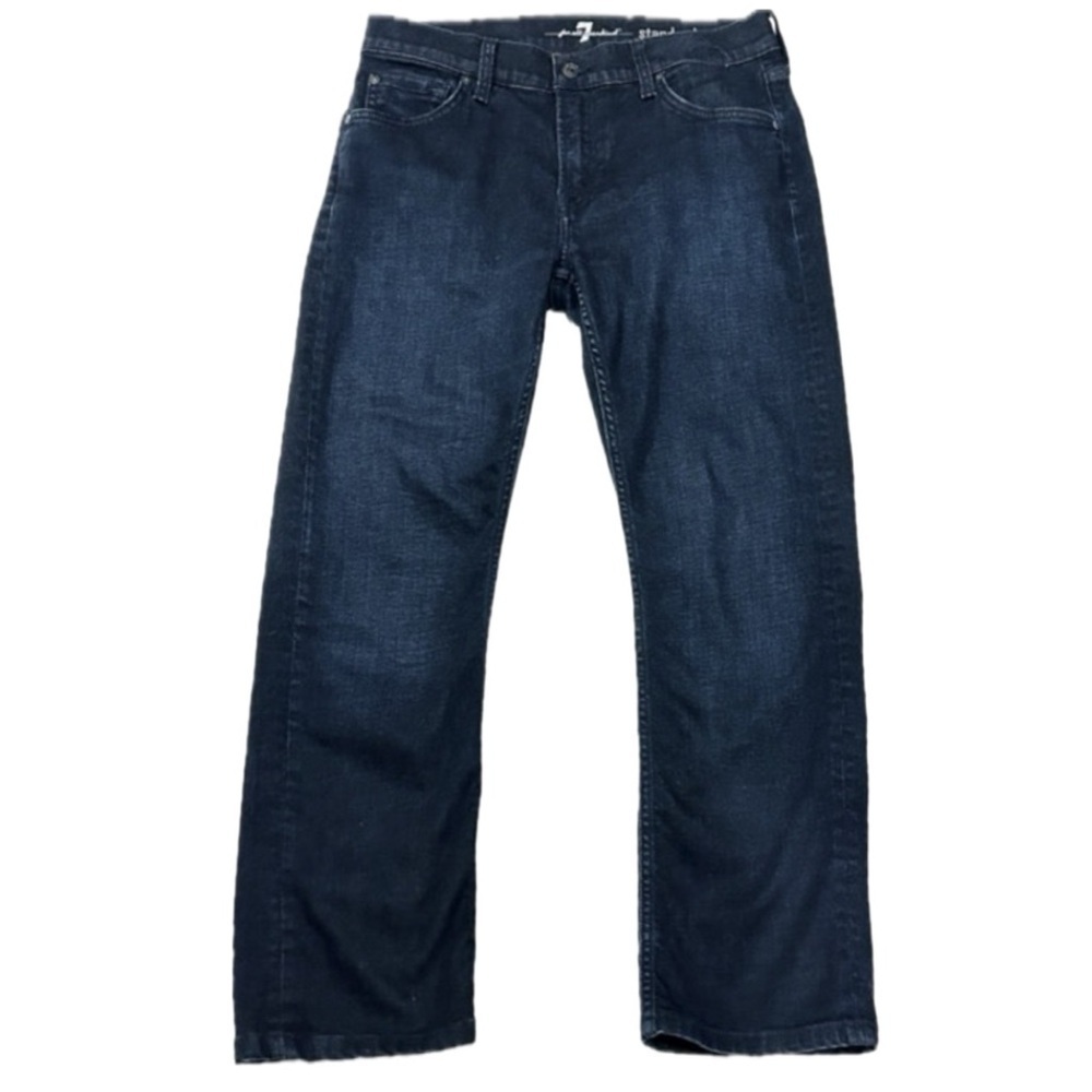 7 FOR ALL MANKIND The Standard Straight Ankle Jeans Dark Wash | Sz 31